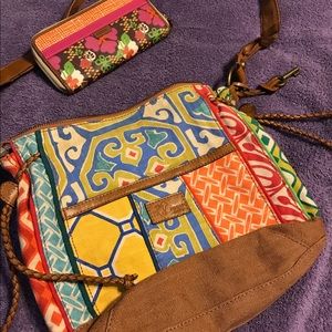 EUC Fossil purse and wallet